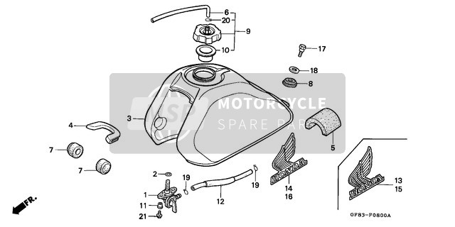 Serbatoio di carburante (QR50D/E/F)