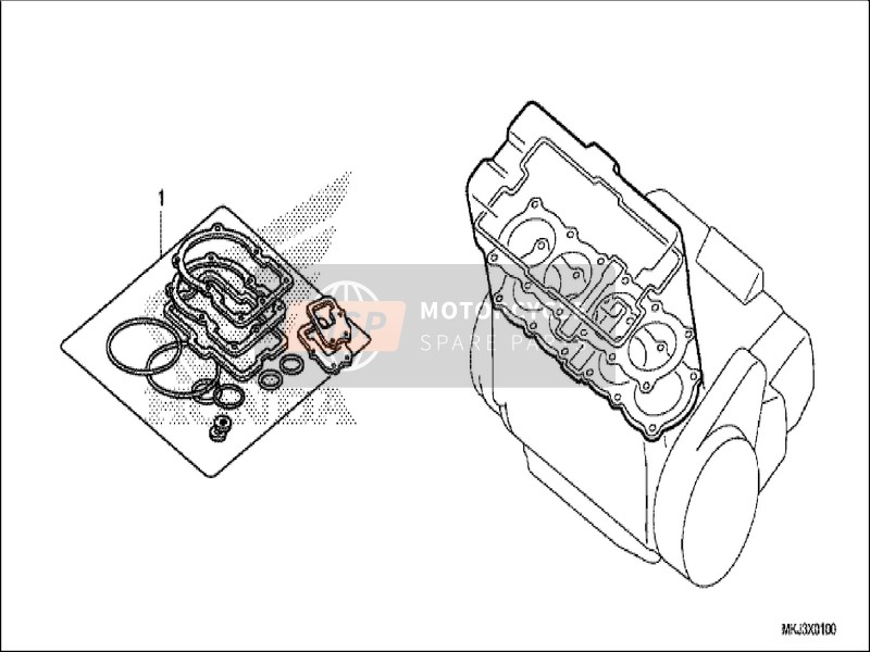 Honda CB1000RA 2019 Gasket Kit A for a 2019 Honda CB1000RA