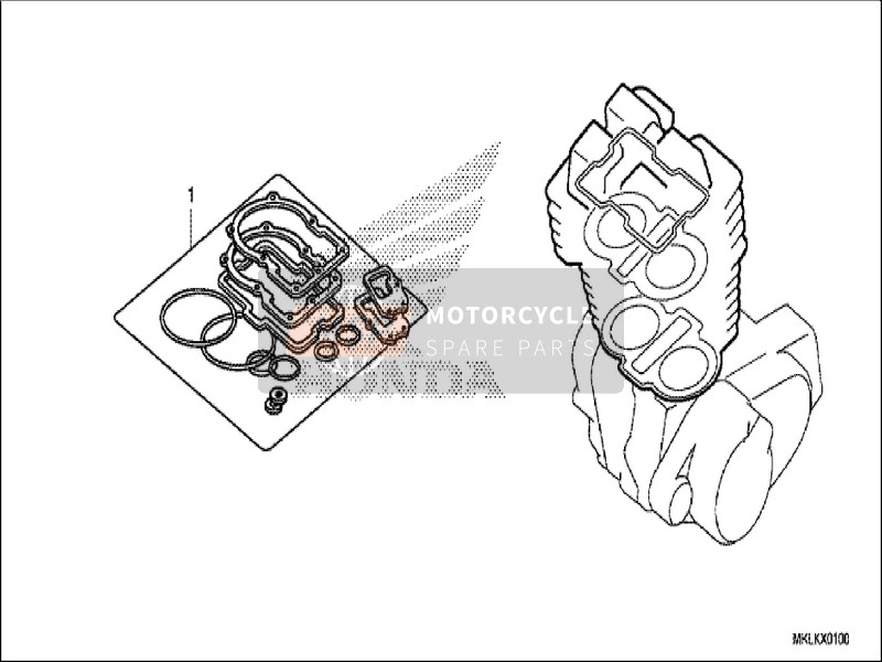 Honda NC750SD 2019 Gasket Kit A for a 2019 Honda NC750SD