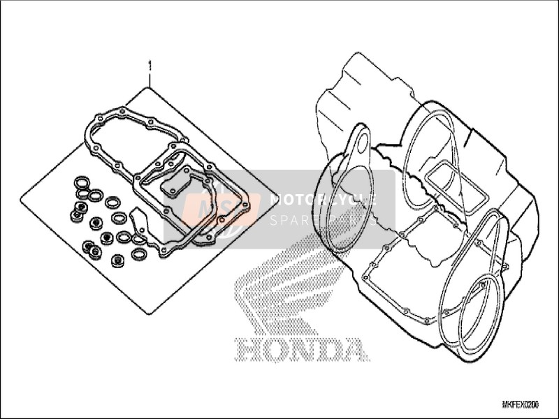 Honda CBR1000S1 2019 Kit guarnizioni B per un 2019 Honda CBR1000S1