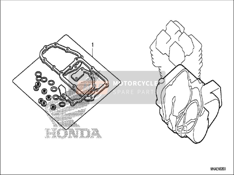 Honda NC750D 2019 Kit guarnizioni B per un 2019 Honda NC750D