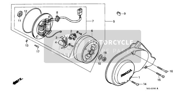 Honda Z50J 1979 Generator (1) for a 1979 Honda Z50J