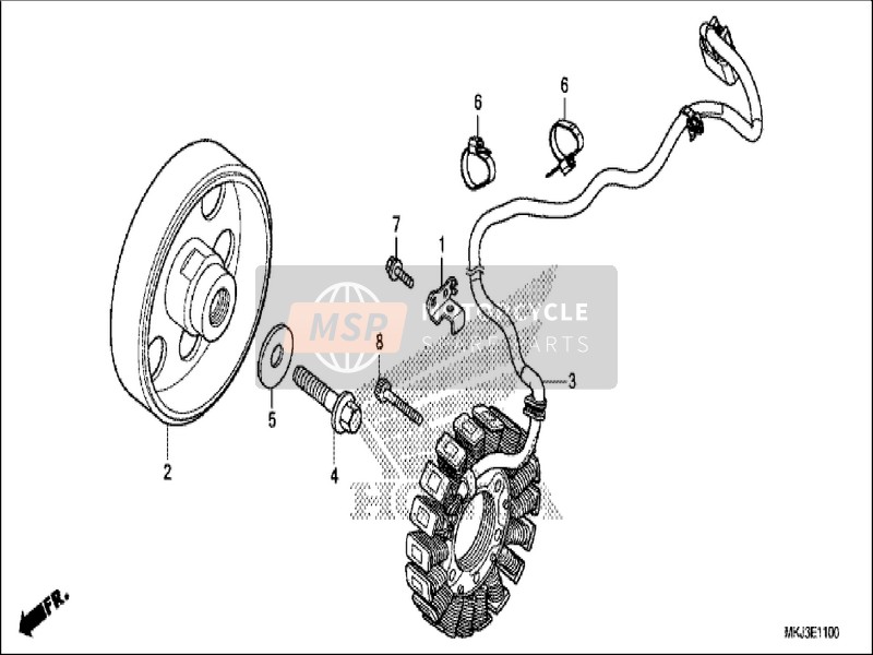 Honda CB1000RA 2019 Generator for a 2019 Honda CB1000RA