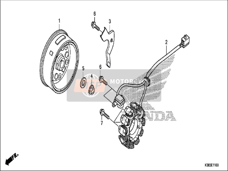 Honda CBF160 2019 Générateur pour un 2019 Honda CBF160