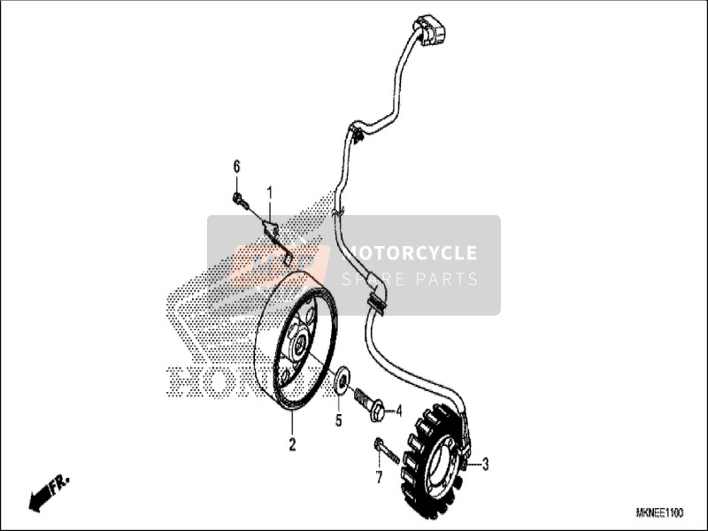 Honda CBR650RA 2019 Generatore per un 2019 Honda CBR650RA