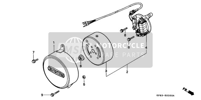 Honda QR50 1983 Generator for a 1983 Honda QR50