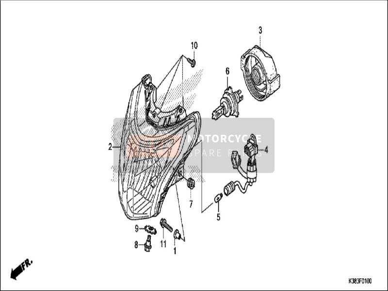 9390325320, Schneidschraube, 5X16, Honda, 2