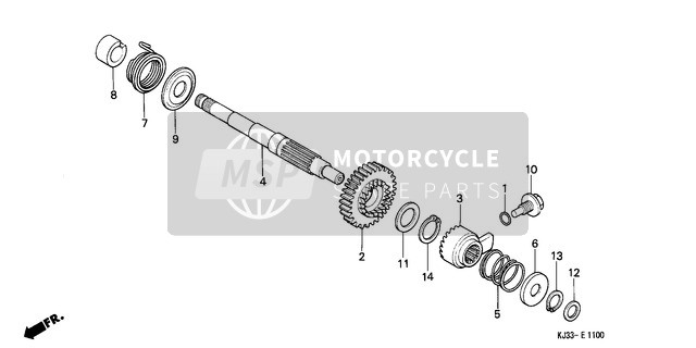 90453107000, Drukring A 20mm, Honda, 1