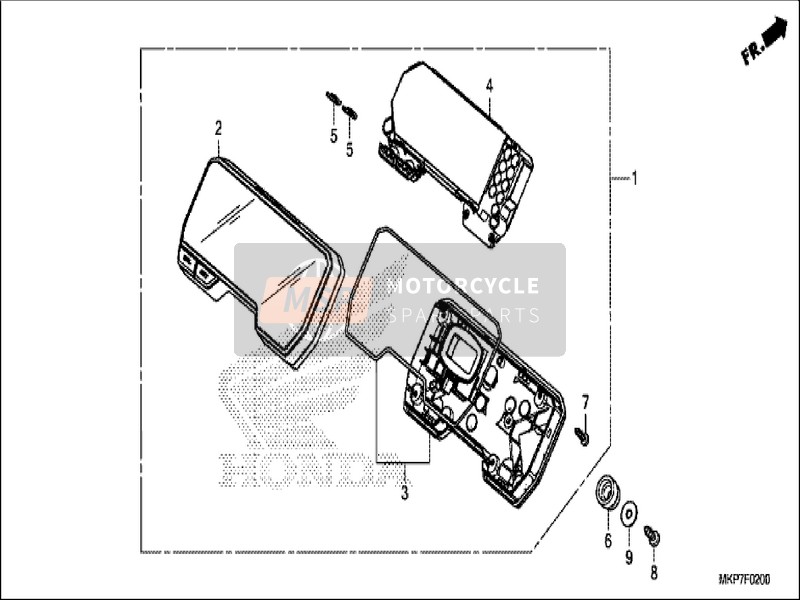 37110MKPD01, Ass. Scatola Superiore, Honda, 0