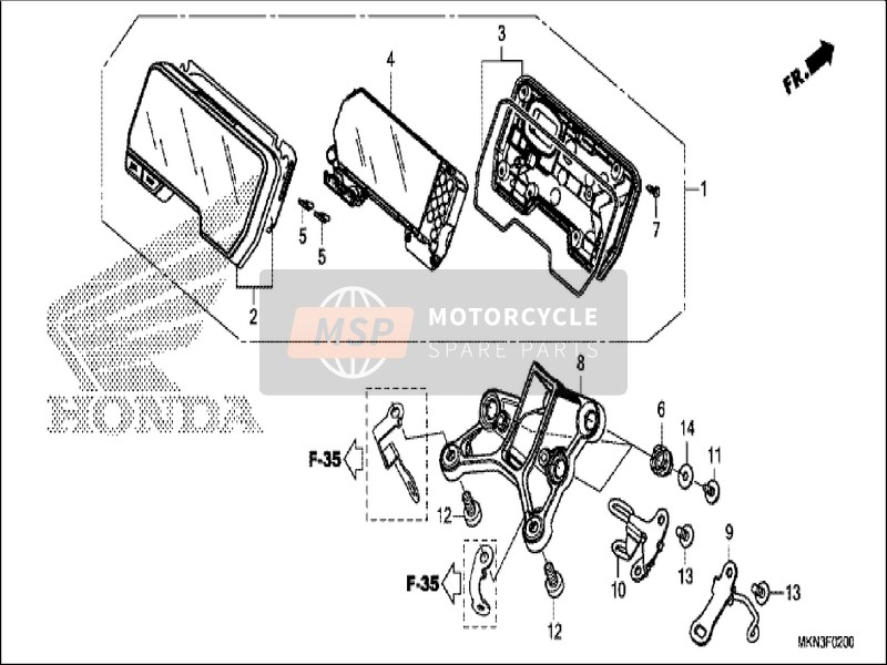 90504MKND50, Washer, Plain, 5mm, Honda, 0