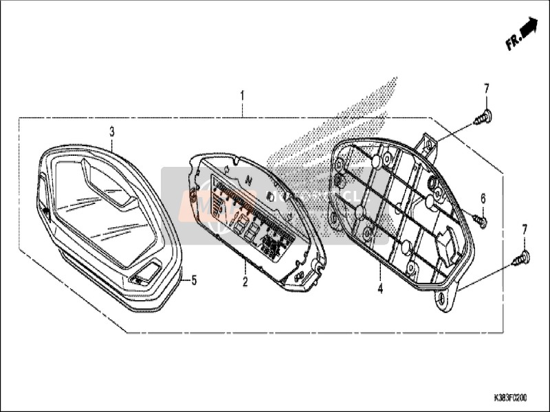 Honda CBF160 2019 Meter für ein 2019 Honda CBF160