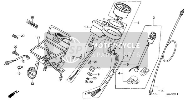 34902202000, Birne (6V 3W), Honda, 1