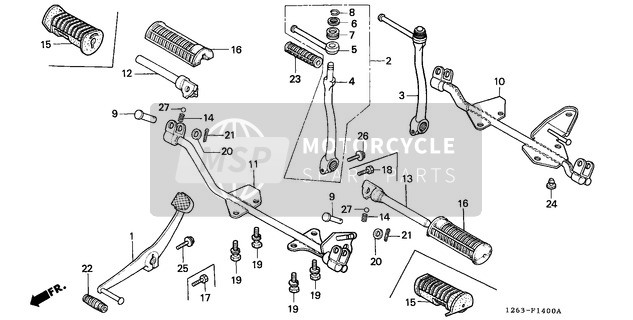 934020802000, BOLT-WASHER, 8X20, Honda, 2