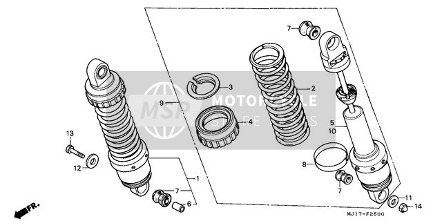 52486MJ1004, Collar, Rr. Cushion, Honda, 0