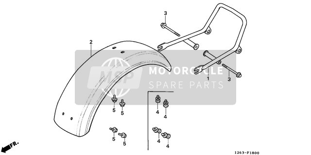 Honda ST70 1982 Rear Fender for a 1982 Honda ST70