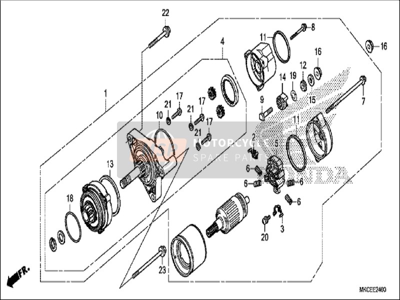 Honda GL1800B 2019 Motore inverso per un 2019 Honda GL1800B