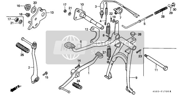 50512033000, Pipe, Rr. Brake Pivot, Honda, 0