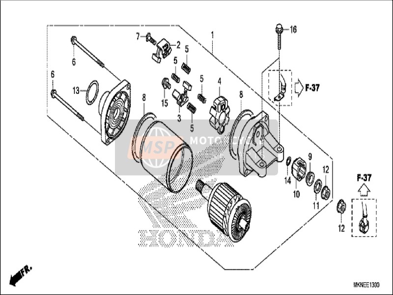 Honda CBR650RA 2019 Beginnend Servomotor für ein 2019 Honda CBR650RA