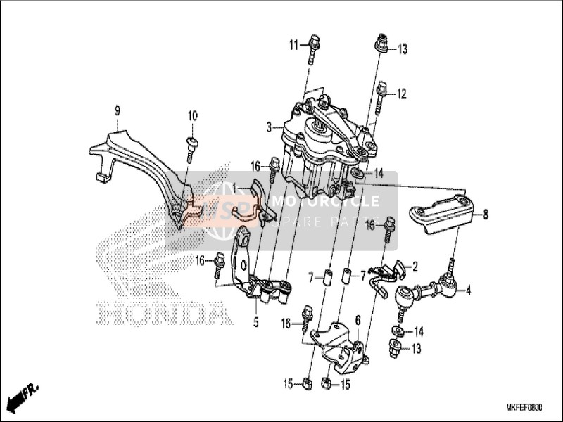 Honda CBR1000S1 2019 Ammortizzatore di sterzo per un 2019 Honda CBR1000S1