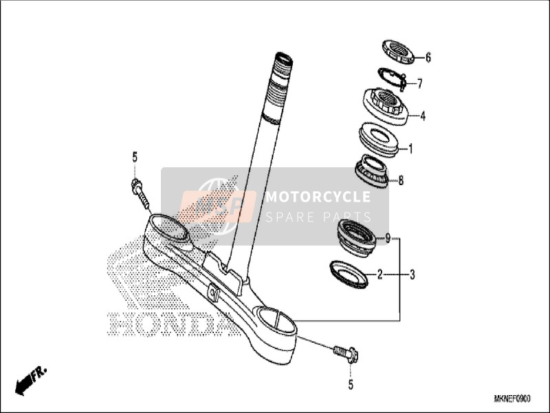 Honda CBR650RA 2019 Steering Stem for a 2019 Honda CBR650RA