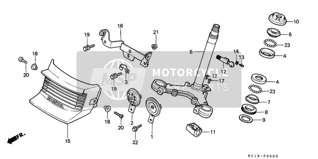 Steering Stem/Horn (CB125TDC/TDE)