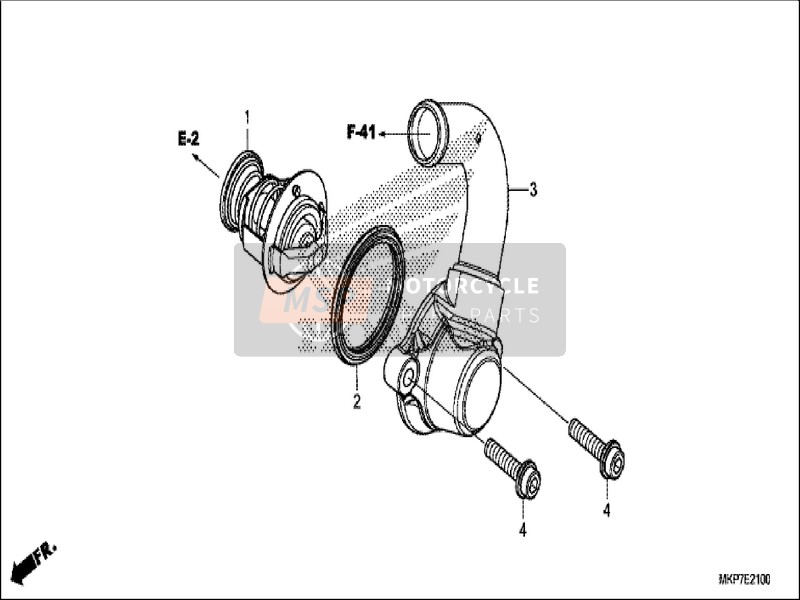 Honda CB500XA 2019 Thermostat für ein 2019 Honda CB500XA