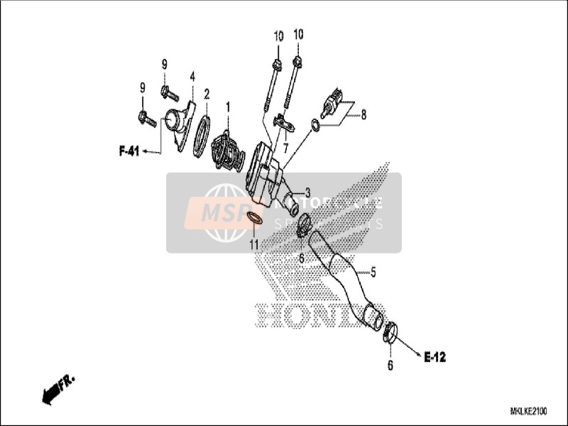 Honda NC750SA 2019 Termostato para un 2019 Honda NC750SA