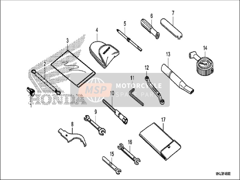 Honda CB1000RA 2019 Tools for a 2019 Honda CB1000RA