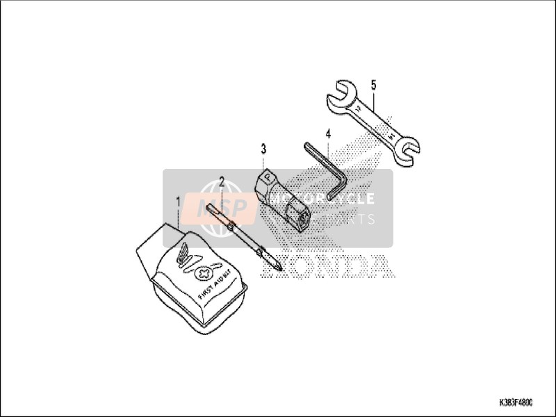 89216KTE910, Wrench, Spark Plug, Honda, 0