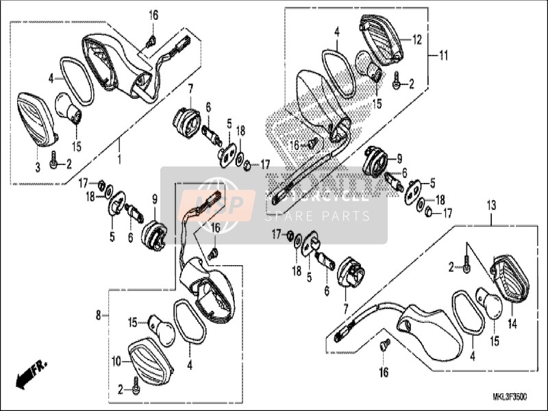 Honda NC750XA 2019 Indicador para un 2019 Honda NC750XA