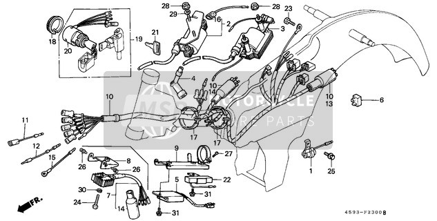 Honda CT110 1981 Harnais de fil (1) pour un 1981 Honda CT110