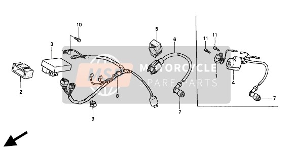 32100KN4850, Harness, Wire, Honda, 0