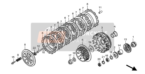 22850MG3000, Rod, Clutch Lifter, Honda, 0