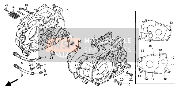 23521MAN690, Plate, Bearing Setting, Honda, 1