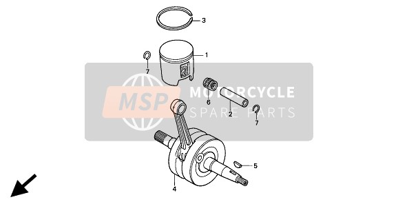 13300KZ4B00, Crankshaft Comp., Honda, 0