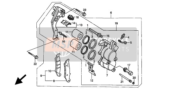 45110KCY671, Staffa Comp. Ant. S., Honda, 1