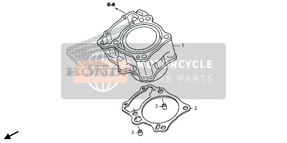 Honda CRF250M 2015 CYLINDER for a 2015 Honda CRF250M