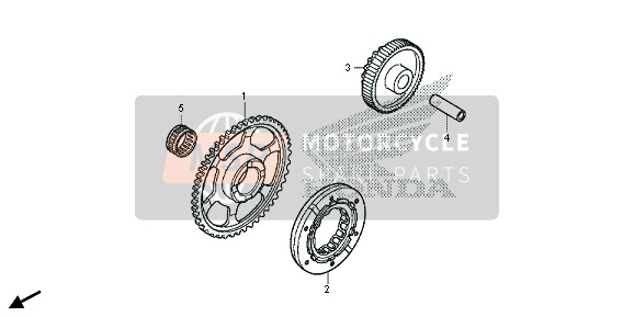 Honda CRF250M 2015 Comenzando Embrague para un 2015 Honda CRF250M