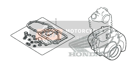 Honda CRF250M 2015 EOP-2 Pakkingset B voor een 2015 Honda CRF250M