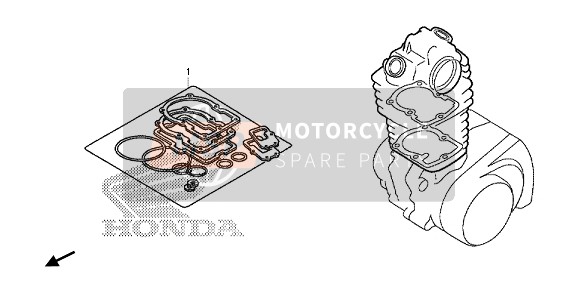 Honda CRF250R 2015 EOP-1 Kit guarnizioni A per un 2015 Honda CRF250R