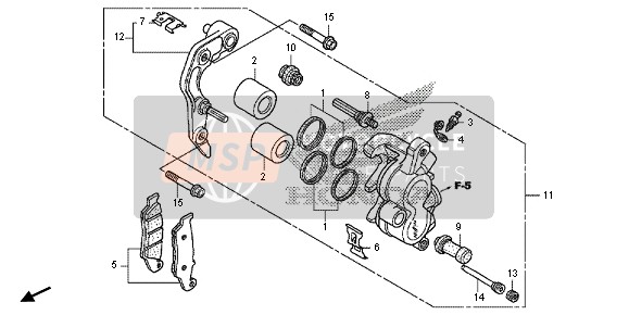 45215HA5672, Pin, Hanger, Honda, 3