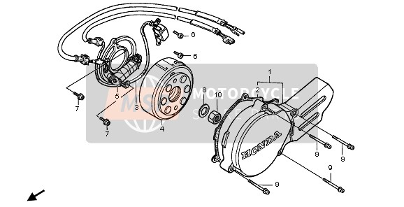 Linker carterdeksel & Generator