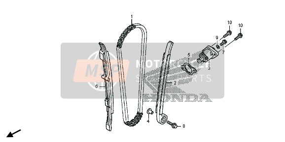 14401MENA31, Chain, Cam (108l) (Borg Warner), Honda, 2