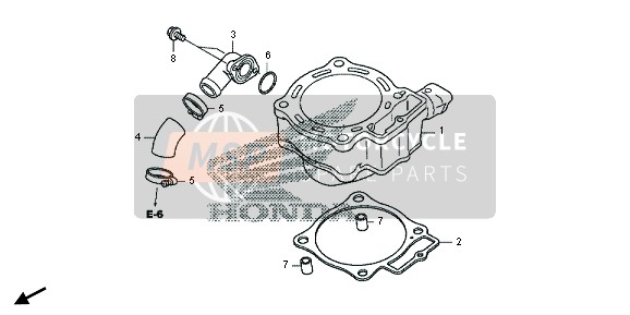 Honda CRF450R 2015 CYLINDER for a 2015 Honda CRF450R