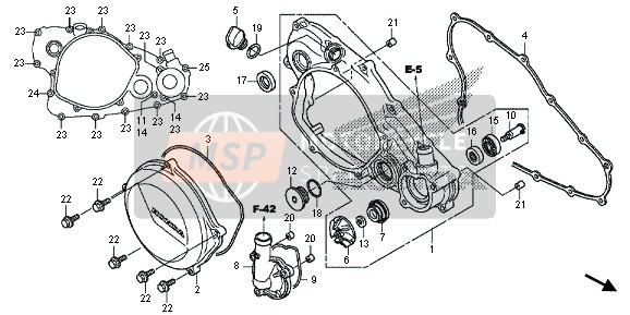 11351MENA40, Cover, Clutch, Honda, 0