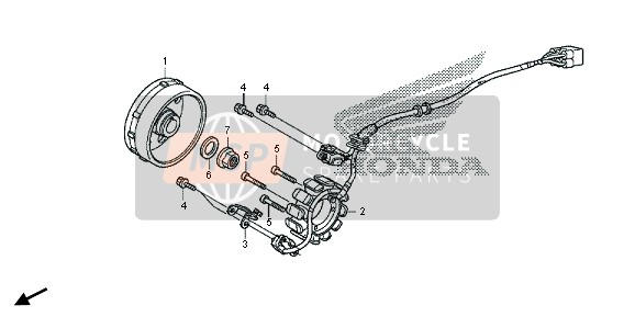 Honda CRF450R 2015 Générateur pour un 2015 Honda CRF450R