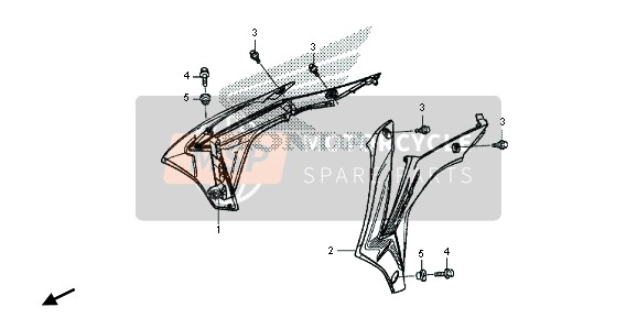 19072MENA90ZA, Shroud Set, L. Radiator (Wl) *TYPE1* (TYPE1 ), Honda, 0