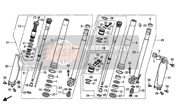 51530KRNB11, Comp. Varilla,  Junta, Honda, 0