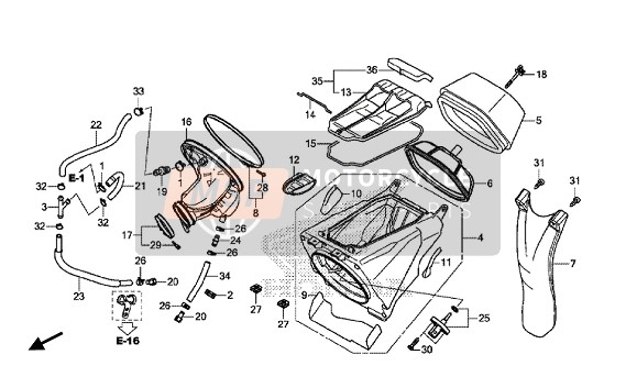 Honda CRF450R 2016 LUFTFILTER für ein 2016 Honda CRF450R