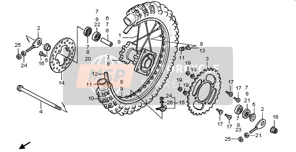 42650GBF861, Wheel Sub Assy., Rr., Honda, 0